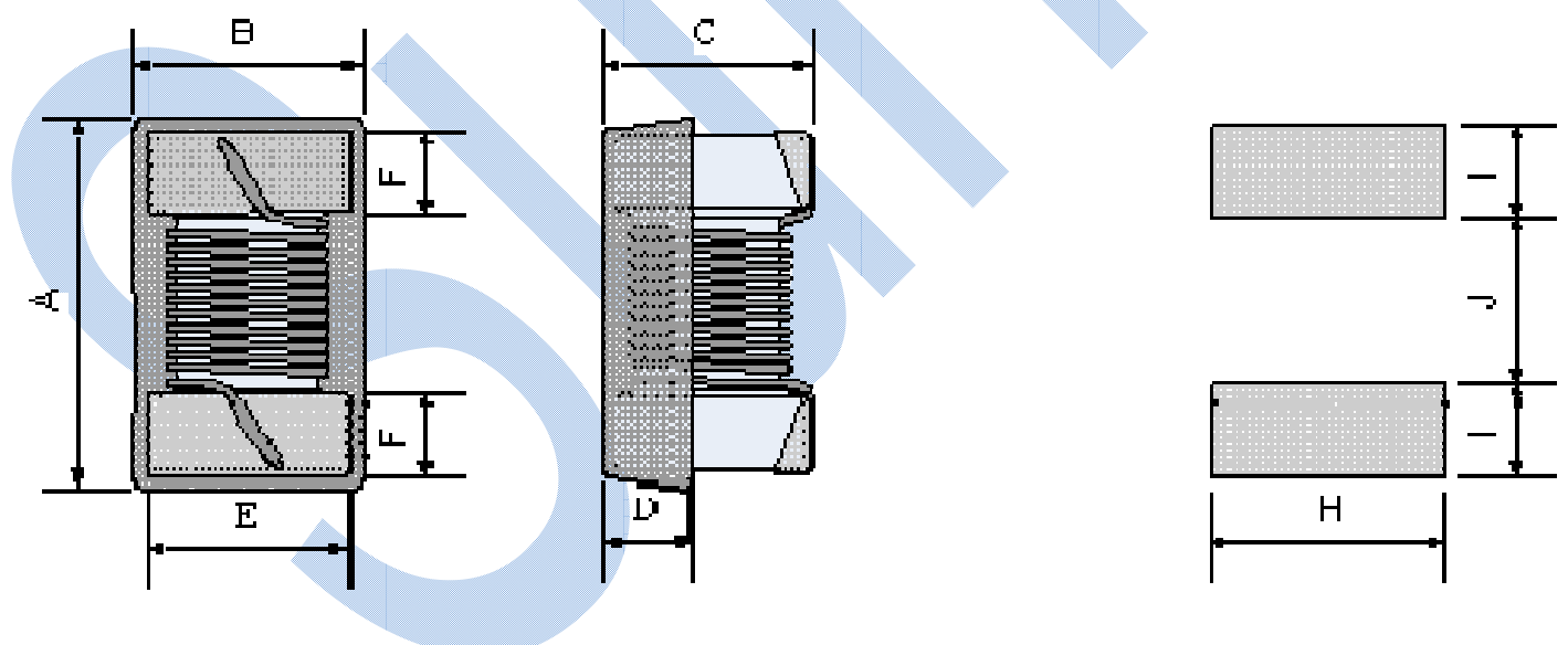 WL-FS series outline dimension drawing with A B C D E F H I J dimension table