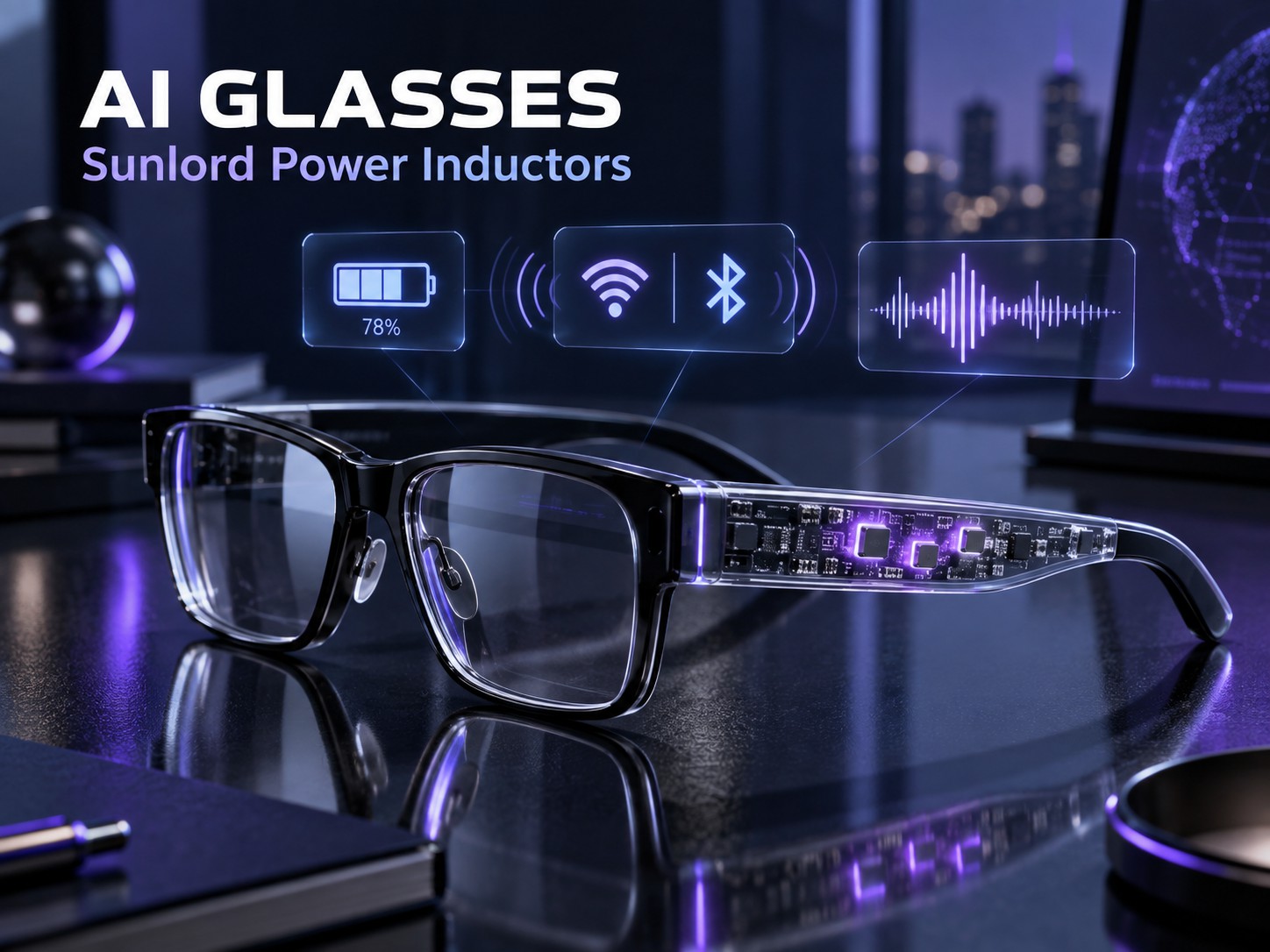 Sunlord Wire-Wound Power Inductors (SWPA/SPH/WPN/WPG): Enabling High-Performance AI Glasses