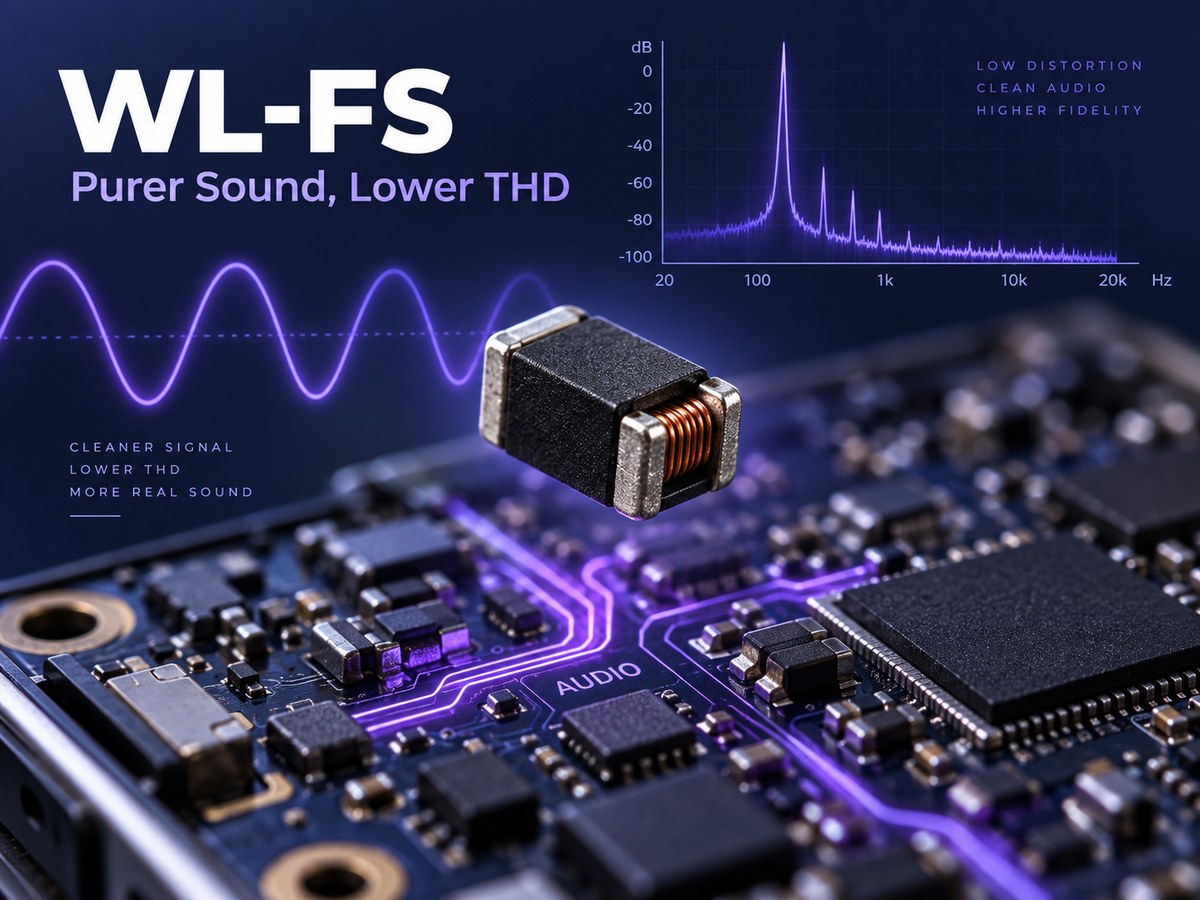 Sunlord WL-FS Wire-Wound Ferrite Inductors for Audio Lines: Purer Sound, Lower THD
